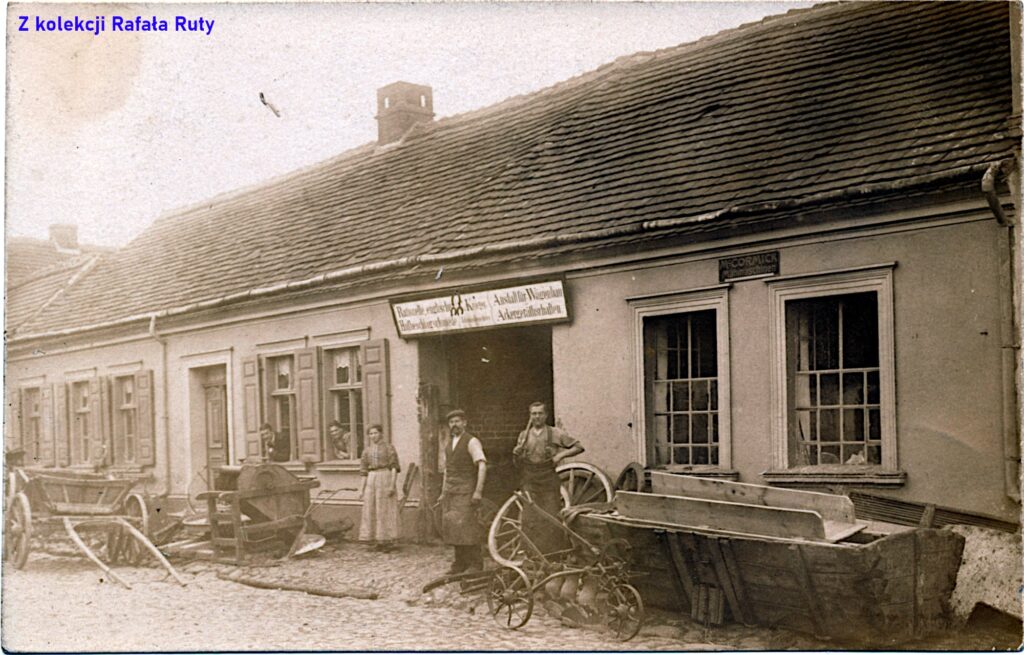 34. Kuźnia Carla Krügera w Człopie; pocztówka z obiegu, rok 1911, wydawca nieznany. Ze zbiorów Rafała Ruty